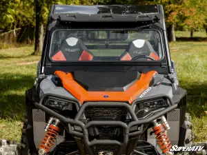 SuperATV - SuperATV Flip-Down Glass Windshield for Polaris (2020+) General XP 1000 (w/ Driver and Passenger Side Wipers) - Image 2
