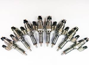 Dynomite Diesel Brand New Injector Set for Chevy/GMC (2001-04) LB7 Duramax,150% Over, SAC Nozzles