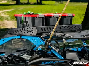 SuperATV - SuperATV Outfitter Sport Roof Rack for Can-am (2017-24) Maverick X3 (w/ Existing Roof, w/ 30" Straight Light Bar) - Image 4