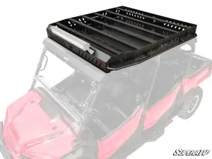 SuperATV - SuperATV Outfitter Roof Rack for Honda (2023+) Pioneer 1000-6 (w/ 4 Cube Lights, w/ 30" Straight Light Bar, w/ Aluminum Roof) - Image 12