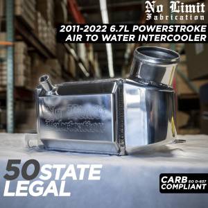 No Limit Fabrication - No Limit Fabrication Air To Water Performance Intercooler for Ford (2011-16) 6.7L Power Stroke (Polished) - Image 12
