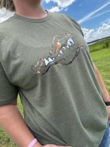 Gator Fasteners Brown Camo Gator Head T-Shirt - Image 2