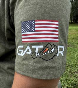 Gator Fasteners Brown Camo Gator Head T-Shirt - Image 3