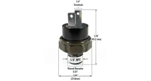 HornBlasters - Horn Blasters NPT Bottle Cap Pressure Switch - Image 4