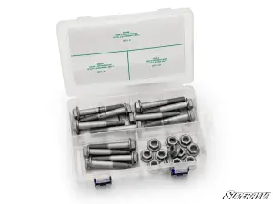 SuperATV Up & Running Suspension Bolt Kit for Honda (2019+) Talon 1000 (Front A-Arm Kit)