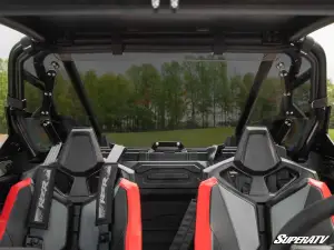 SuperATV - SuperATV Rear Windshield for Polaris (2022+) RZR Turbo R 2 Seat (Standard Polycarbonate - Dark Tint) - Image 4