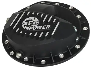 aFe - aFe Power Pro Series Front Differential Cover for Dodge (2003-12) L6-5.9L [td]/6.7L [td] (AAM 9.25-14 Bolt Axles), Black w/ Machined Fins - Image 3