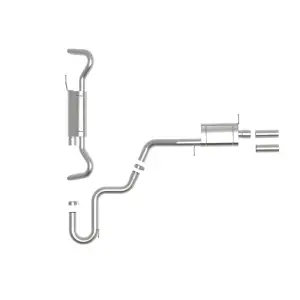 aFe - aFe Power MACH Force- XP 3"-2.5" Hi-Tuck Cat-Back Exhaust System for Volkswagen (2020-24) Atlas Cross Sport L4-2.0L (t) / V6-3.6L, 304 Stainless Steel - Image 1