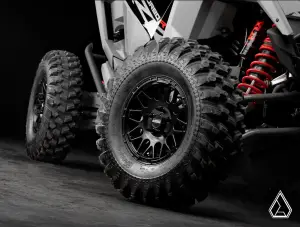 SuperATV - SuperATV Assault Industries Hellfire Wheels w/ Innerlock Technology for Polaris (2022+) RZR Pro R / RZR Turbo R, 5/4.5 Bolt Pattern, 7" Wheel Width (Satin Black) - Image 8