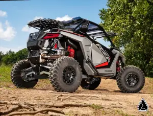 SuperATV - SuperATV Assault Industries Hellfire Wheels w/ Innerlock Technology for Polaris (2022+) RZR Pro R / RZR Turbo R, 5/4.5 Bolt Pattern, 7" Wheel Width (Satin Black) - Image 9