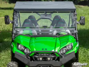 SuperATV - SuperATV Scratch Resistant Flip Windshield for Kawasaki (2016-24) Teryx 800 - Image 3