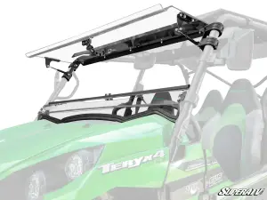 SuperATV Scratch Resistant Flip Windshield for Kawasaki (2016-24) Teryx 800  