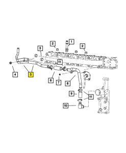 Dorman - Dorman Engine Coolant Tube for Dodge (2006-09) 2500/3500 5.9L Cummins (Right Rear) - Image 6