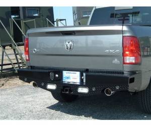 Ranch Hand - Ranch Hand Sport Series Rear Bumper for Dodge/RAM (2009-17) 1500 & (2019-24) 1500 Classic w/ Dual Exhaust, w/ Sensor Plugs - Image 4