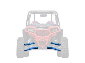 SuperATV High Clearance Boxed A-Arms for Polaris (2014-23) RZR XP 1000 (Heavy-Duty 4340 Chromoly Steel Ball Joints) Voodoo Blue