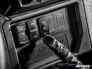 SuperATV - SuperATV Maxdrive Power Flip Glass Windshield for Polaris (2020-24) General XP 1000 (w/out Wiper and Washer Kit) - Image 12