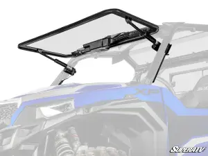 SuperATV Maxdrive Power Flip Glass Windshield for Polaris (2016-24) General 1000 (w/out Wiper and Washer Kit)