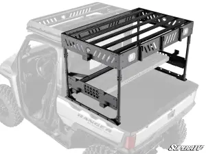 SuperATV Outfitter Bed Rack for Polaris (2024) Ranger XD 1500 (No cube lights, no shelf)