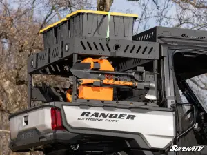 SuperATV - SuperATV Outfitter Bed Rack for Polaris (2024) Ranger XD 1500 (No cube lights, 1 shelf) - Image 6