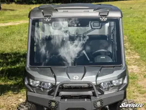 SuperATV - SuperATV Maxdrive Power Flip Glass Windshield for Can-Am (2016-24) Defender (w/out Wiper and Washer Kit) - Image 4
