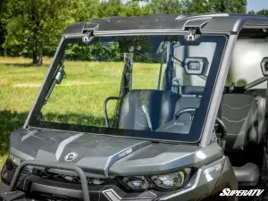 SuperATV - SuperATV Maxdrive Power Flip Glass Windshield for Can-Am (2016-24) Defender (w/out Wiper and Washer Kit) - Image 6