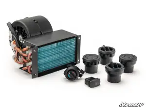 SuperATV In-Dash Cab Heater for CFMoto (2019-24) UForce 1000 (w/ Quick-Start Flow, w/ Idle Flow Pump)