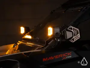 SuperATV - SuperATV Assault Industries 3" LED Pod Lights for Can-Am (2017-24) Maverick X3 / Polaris (2008-24) RZR (Amber + White Lights) - Image 4