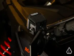 SuperATV - SuperATV Assault Industries 3" LED Pod Lights for Can-Am (2017-24) Maverick X3 / Polaris (2008-24) RZR (Amber + White Lights) - Image 6