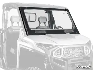 SuperATV Glass Windshield for Polaris (2024) Ranger XD 1500 (w/ driver's side wiper)