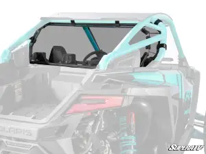 SuperATV Rear Windshield for Polaris (2025) RZR Pro R (2 Seat, Standard Polycarbonate - Light Tint)