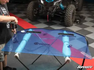 SuperATV Custom Cage Windshield Kit for Yamaha (2019-24) YXZ