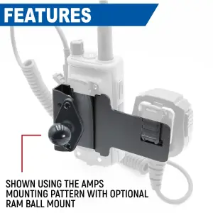Rugged Radios - Rugged Radios Radio and Speaker Mic Mount for Handheld Radios - Image 3