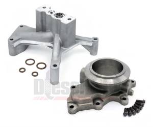 DieselSite Non-EBV Pedestal & Flange for Ford (1999.5-03) 7.3L Power Stroke (Complete Kit)
