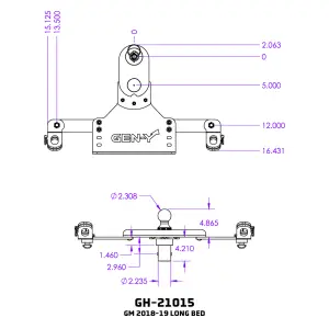 GEN-Y Hitch - GEN-Y Hitch GoosePuck GEN 2 for Chevy/GMC (2018-19) Short or Long Bed - Image 5
