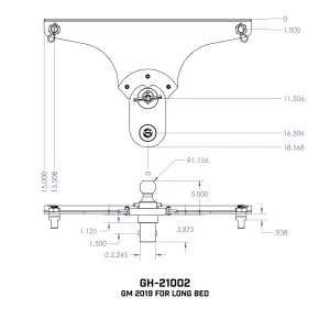 GEN-Y Hitch - GEN-Y Hitch GoosePuck 5" Offset Ball Puck System for Chevy/GMC (2019) Standard/Short Bed - Image 4