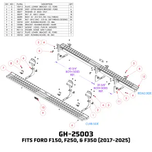 GEN-Y Hitch - GEN-Y Hitch Running Boards for Ford (2015-25) F-150 / (2017-25) F-250/F-350 Crew Cab - RS & CS - Image 7