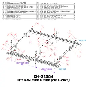 GEN-Y Hitch - GEN-Y Hitch Running Boards for Dodge/Ram (2011-25) 2500/3500 Crew Cab - RS & CS - Image 7