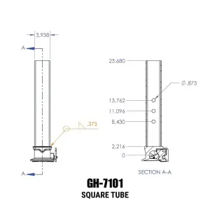 GEN-Y Hitch - GEN-Y Hitch The VIKING GoosePuck Hitch, 4" Square - Image 4