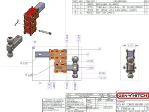 GEN-Y Hitch - GEN-Y Hitch PHANTOM-X 10K Drop Hitch (2″ Shank), Platinum Ball Mount - Image 5