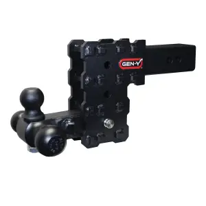 GEN-Y Hitch PHANTOM-X Drop Hitch (2.5″ Shank) 16K (Includes Tri-Ball Mount, w/ 10" Drop (5 Adjustable Positions))