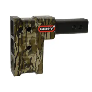 GEN-Y Hitch X MOSSY OAK Hitch, 16,000 lbs. (2" Shank), 5" Offset Drop (4 Adjustable Positions), Includes Dual Ball Mount and Pintle Lock