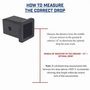 GEN-Y Hitch - GEN-Y Hitch MEGA-DUTY 10K Drop Hitch (2″ Shank), 5" Offset Drop (4 Adjustable Positions), Includes Dual Ball Mount - Image 2