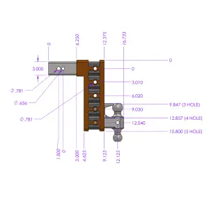 GEN-Y Hitch - GEN-Y Hitch MEGA-DUTY 32K Drop Hitch (2.5″ or 3″ Shank) w/ 3" Receiver, 12" Drop (5 Adjustable Positions), Includes Dual Ball Mount - Image 7