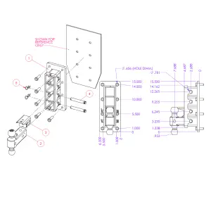 GEN-Y Hitch - GEN-Y Hitch MEGA-DUTY Bolt-On Adjustable Hitch w/ 2 1/2" Receiver (32K), 9" Drop (4 Adjustable Positions), Includes Dual Ball Mount and Pintle Lock - Image 2