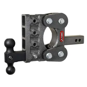 GEN-Y Hitch The BOSS (Torsion-Flex) 10K Drop Hitch (2″ or 2.5″ Shank), 2" Receiver (10K) 7 1/2" Drop (5 Adjustable Positions), Includes Dual Ball Mount and Pintle Locke