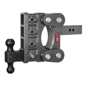 GEN-Y Hitch The BOSS (Torsion-Flex) 21K Drop Hitch (2.5″ or 3″ Shank), 3" Receiver, 12" Drop (6 Adjustable Positions), Includes Dual Ball Mount and Pintle Lock
