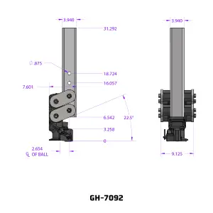 GEN-Y Hitch - GEN-Y Hitch Spartan (Torsion-Flex) Gooseneck with SnapLatch Coupler, 4" Round (Standard), 4.5K Tongue Weight / 24K Towing - Image 8