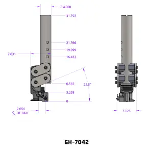 GEN-Y Hitch - GEN-Y Hitch Spartan (Torsion-Flex) Gooseneck with SnapLatch Coupler, 4" Square (Standard), 4.5K Tongue Weight / 24K Towing - Image 4