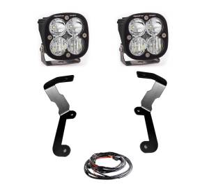 Baja Designs Squadron Sport A-Pillar Light Kit for GMC (2019-22) Sierra 1500, Driving/Combo Light Pattern, Clear Lens