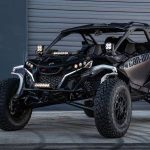 Baja Designs - Baja Designs XL Pro A-Pillar Kit for Can-Am (2024-25) Maverick R, Driving/Combo Light Pattern, Clear Lens - Image 3